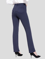 Women's Pants Solid Stretch Pocket High Waist Casual Flared Pants