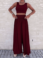 Women's Sets Casual Tank Top & Wide Leg Pants Two-Piece Set